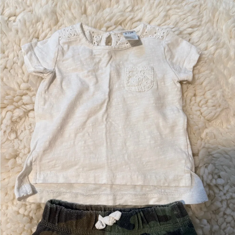 Carter's Green Camouflage Jogger outfit